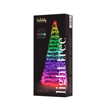 9.8' Twinkly Light Tree RGBW, 450L, Pole Included, Wifi 1 9.8' Twinkly Light Tree RGBW, 450L, Pole Included, Wifi