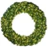 120" Deluxe Oregon Fir Wreath - Lit With Warm White LEDs