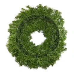 30" Lit Warm White Deluxe Oregon Fir Wreath - Bow Option Available -Twinkly Trees Shop w 30 dof back