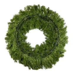36" Lit Red Deluxe Oregon Fir Wreath - Bow Option Available -Twinkly Trees Shop w 36 dof back 1 1 1