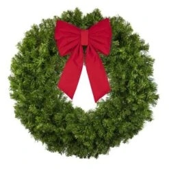 36" Unlit Deluxe Oregon Fir Wreath - Bow Option Available -Twinkly Trees Shop w 36 dofu b vb 12 r