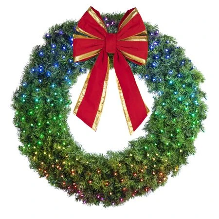 36" Twinkly Pro RGBW Deluxe Oregon Fir Wreath - Bow Option Available 4 36" Twinkly Pro RGBW Deluxe Oregon Fir Wreath - Bow Option Available - Image 4