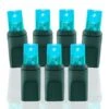 70 Light Aqua 5 Mm Wide Angle Conical LED Christmas Lights