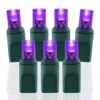 70 Light Purple 5 Mm Wide Angle Conical LED Christmas Lights
