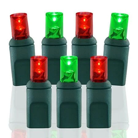 70 Light Red-Green 5 Mm Wide Angle Conical LED Christmas Lights 1 70 Light Red-Green 5 Mm Wide Angle Conical LED Christmas Lights