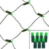 100 Light Green 5 Mm Wide Angle Conical LED Net Lights